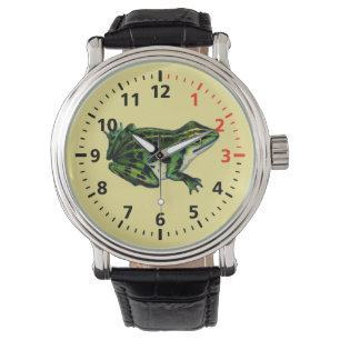 Grönt groda armbandsur