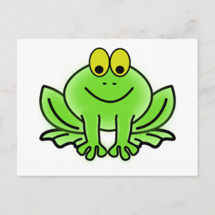 Grönt groda vykort