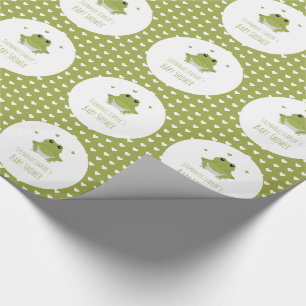 Grönt Grodlingshögar Namn Babyskor Presentpapper