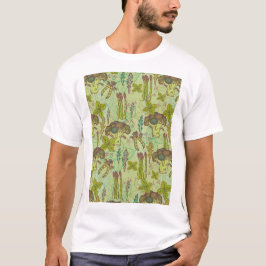 Grönt Grönsaker mönster. Grafik T-Shirt
