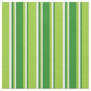 Grönt, Grönt av skog och vit stripe/länt Mönster Tyg