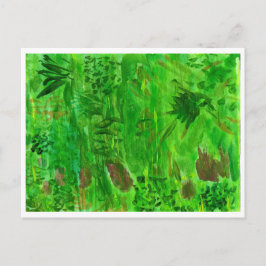 Grönt grönt gräs i fält vykort