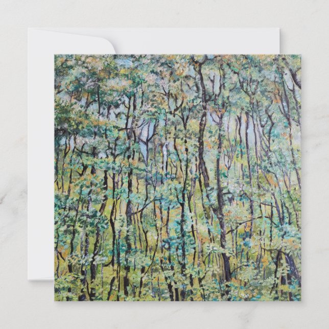 Grönt grönt, skogsmålning (Framsida)