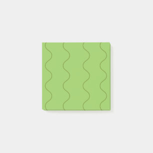 Grönt Groovy Vågigt Abstrakt i linje modern minima Post-it Block