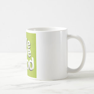 Grönt Grub-Klubb: Vi Hjärtar livsmedelskonstruktio Kaffemugg