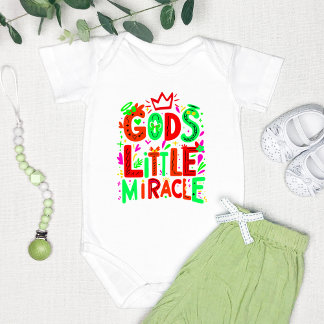 Grönt "Guds lilla Miracle" T Shirt