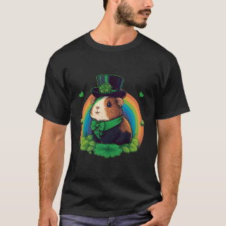 Grönt Guinea Gris Shamrock on St patricks day Guin T Shirt