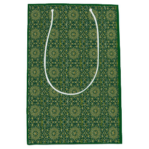 Grönt & Guld Arabesque Gift Bag