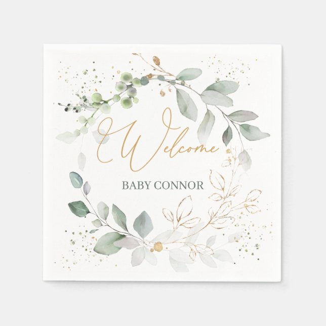 Grönt Guld, babybabyskor, blöjor Pappersservett (Framsidan)