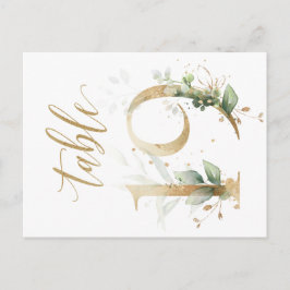 Grönt & guld blad, Bord 19, Bordsnummer