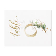 Grönt & guld blad, Bord 9, Bordsnummer