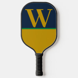 Grönt Guld Blue College Monogram Pickleball Paddle