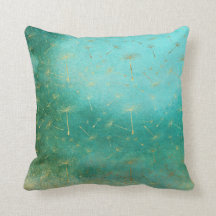 Grönt & Guld Dandelion Cushion