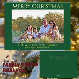 Grönt Guld Family Photo God jul