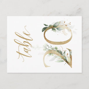 Grönt & guld foliage, Bord 20, Bordsnummer
