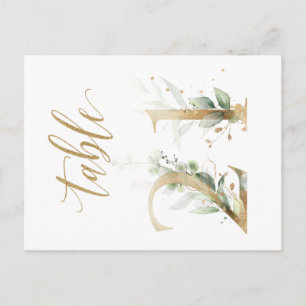 Grönt & guld foliage, Bord 21, Bordsnummer