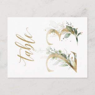 Grönt & guld foliage, Bord 23, Bordsnummer