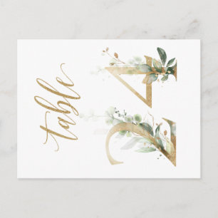Grönt & guld foliage, Bord 24, Bordsnummer