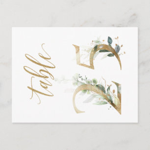Grönt & guld foliage, Bord 25, Bordsnummer