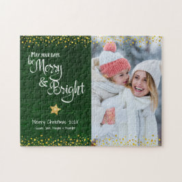 Grönt Guld fotodagar - merry BrightStor-Helgdag Pussel