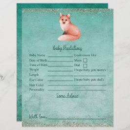 Grönt Guld Fox Baby Shower Predictions and Advice