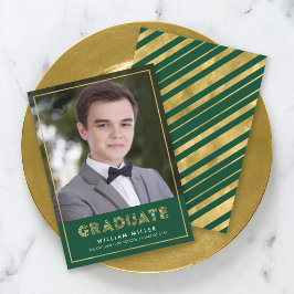 Grönt Guld Geometric Photo Studenten meddelande