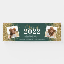 grönt guld glitter 2 fotoklass i studenten