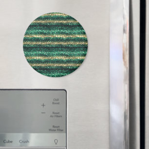 Grönt Guld Glittrig St. Patricks Dag Glitter Magnet