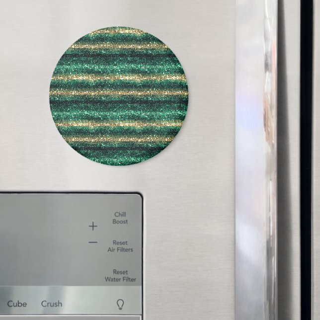 Grönt Guld Glittrig St. Patricks Dag Glitter Magnet (In Situ (Fridge))