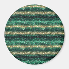 Grönt Guld Glittrig St. Patricks Dag Glitter Magnet
