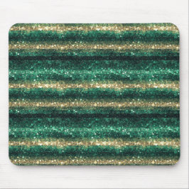 Grönt Guld Glittrig St. Patricks Dag Glitter Musmatta