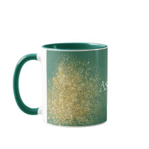 Grönt Guld Glitzy Glitter