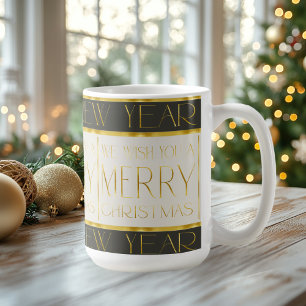 Grönt Guld jul Mönster#35 ID1009 Kaffemugg