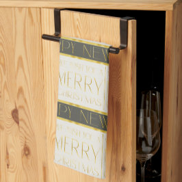 Grönt Guld jul Mönster#35 ID1009 Kökshandduk