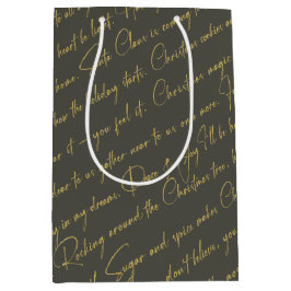 Grönt Guld jultypografi Mönster36 ID1009