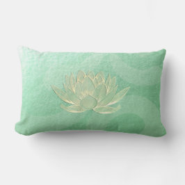 Grönt Guld Lotus Yoga Studio Meditation Instructor Lumbarkudde