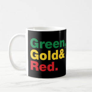 Grönt, Guld och rött. Kaffemugg