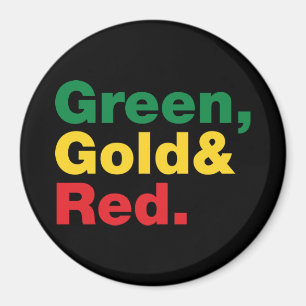 Grönt, Guld och rött. Magnet