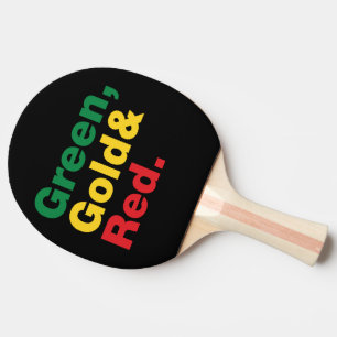 Grönt, Guld och rött. Pingisracket