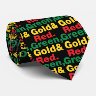 Grönt, Guld och rött. Slips