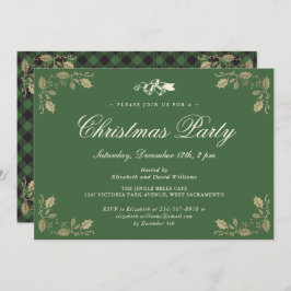 Grönt Guld Play-Julfesten Inbjudningar