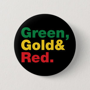 Grönt, guld & Red. Knapp
