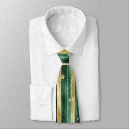 Grönt Guld Shamrock St. Patrick's Day-ränder Slips