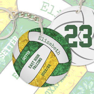 grönt guld team färg personlig volleyball