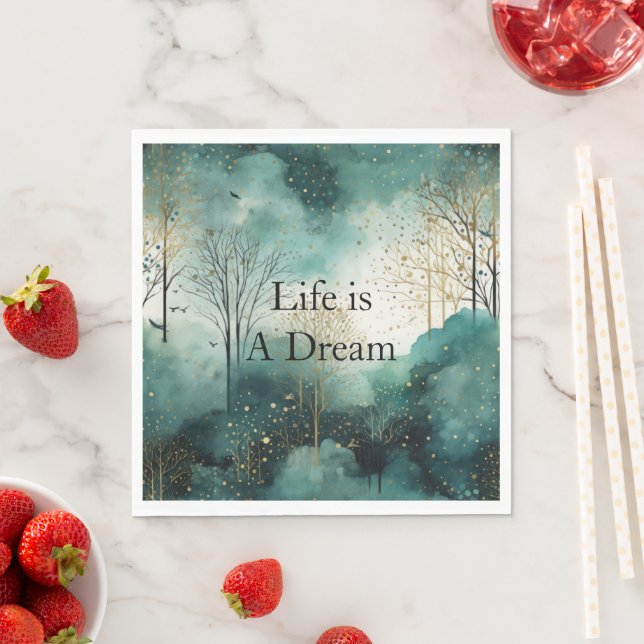 Grönt Guld Träd Pappersservett (Insitu)