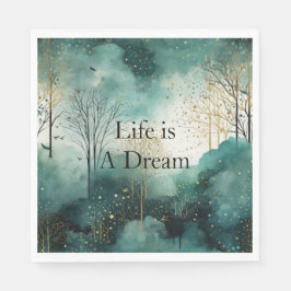 Grönt Guld Träd Pappersservett