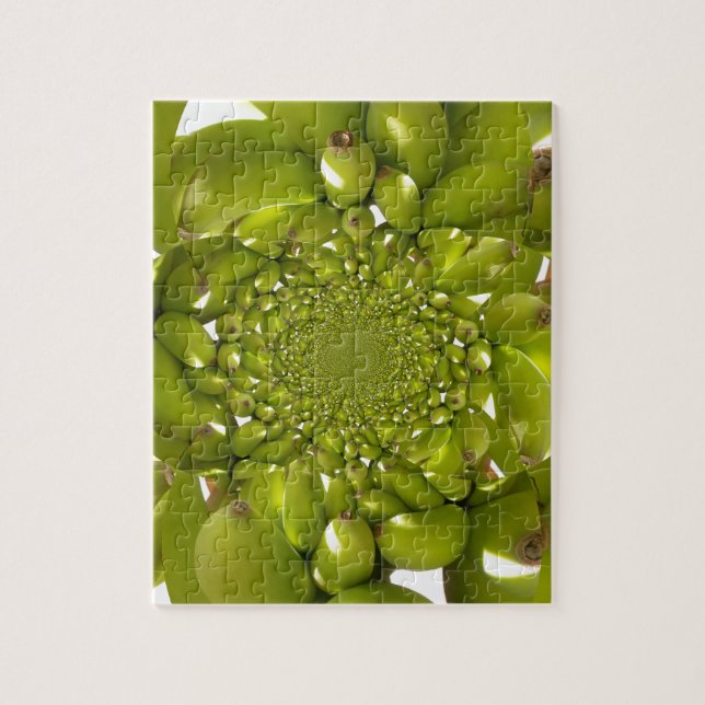Grönt Guld: Tropical Twist banan Kaleidoskop Pussel (Vertikal)