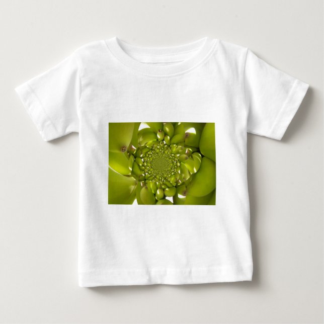 Grönt Guld: Tropical Twist banan Kaleidoskop T-shirt (Framsida)