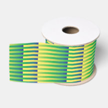 Grönt Gult Blue Stripe Mönster