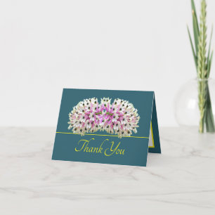 Grönt Gult Exotic White Orchid Bouquet Tack Kort